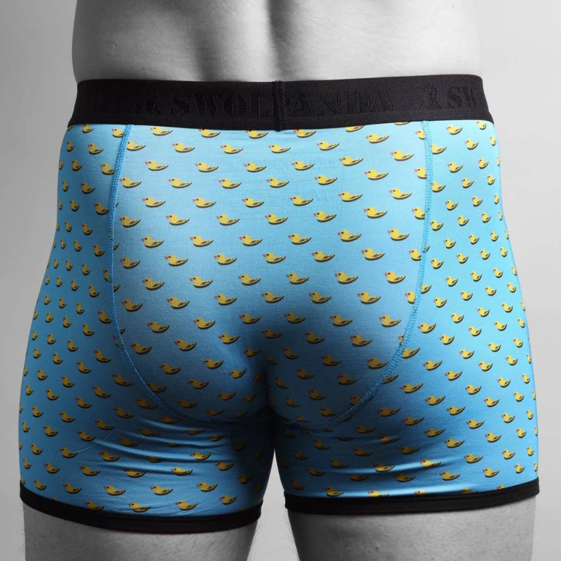Ducks Bamboo Boxer Brief in Blue/black - Image 4