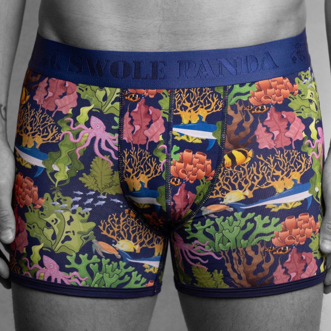 Marine Bamboo Boxer Brief in Multicolour/blue