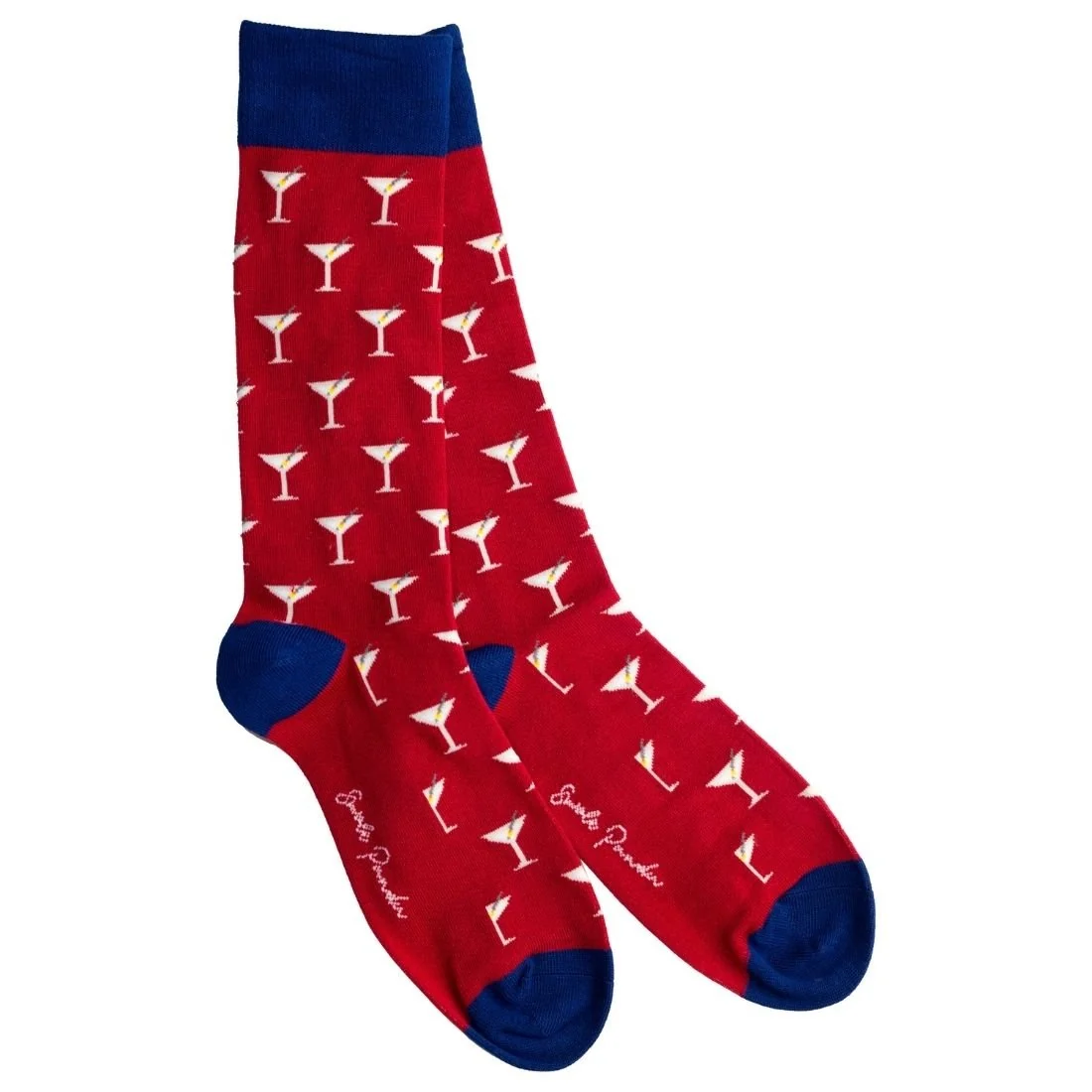 Martini Bamboo Socks, Red