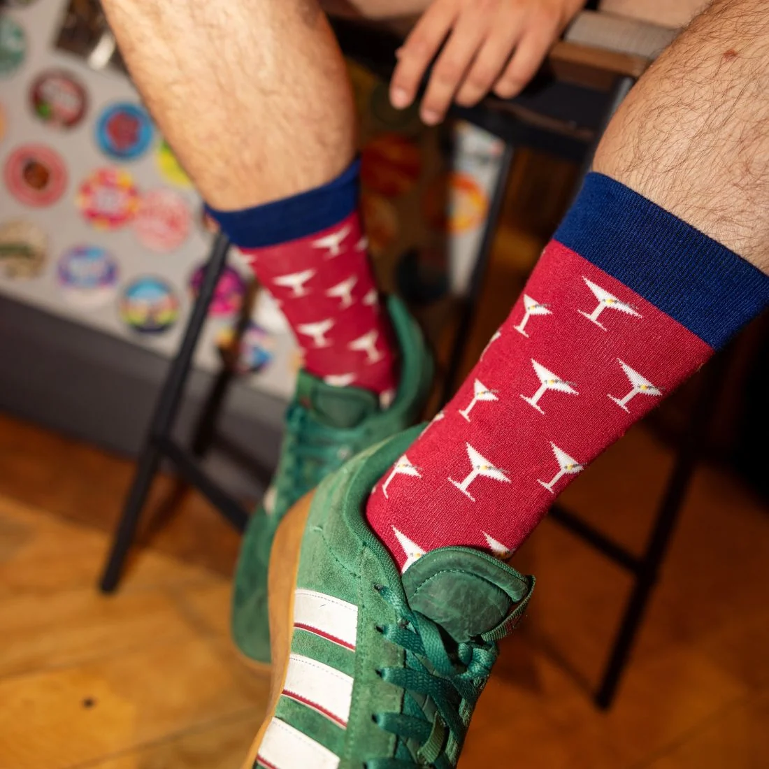 Martini Bamboo Socks, Red - Image 2
