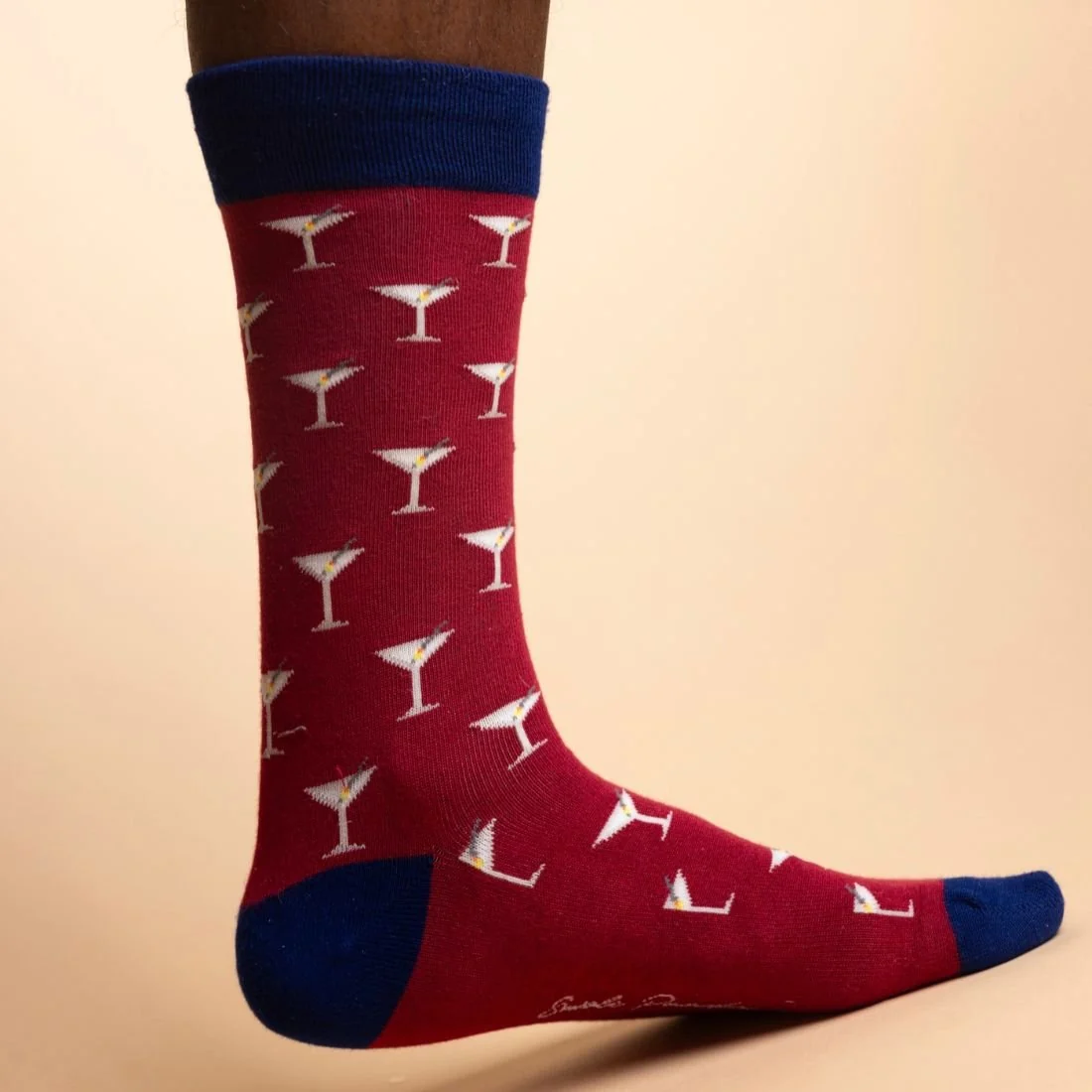 Martini Bamboo Socks, Red - Image 4