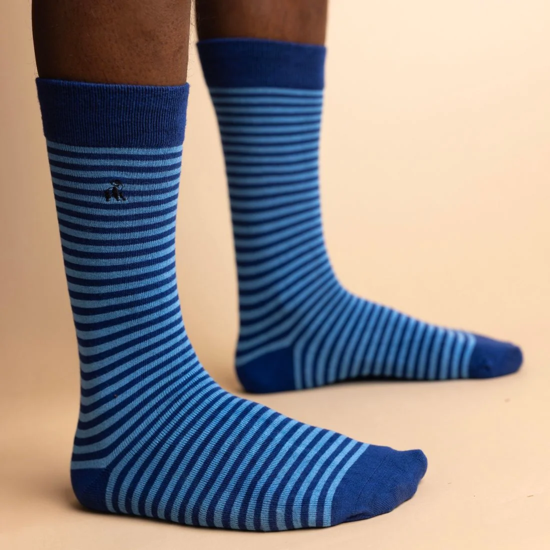 Narrow Stripes Bamboo Socks, Blue/navy - Image 5