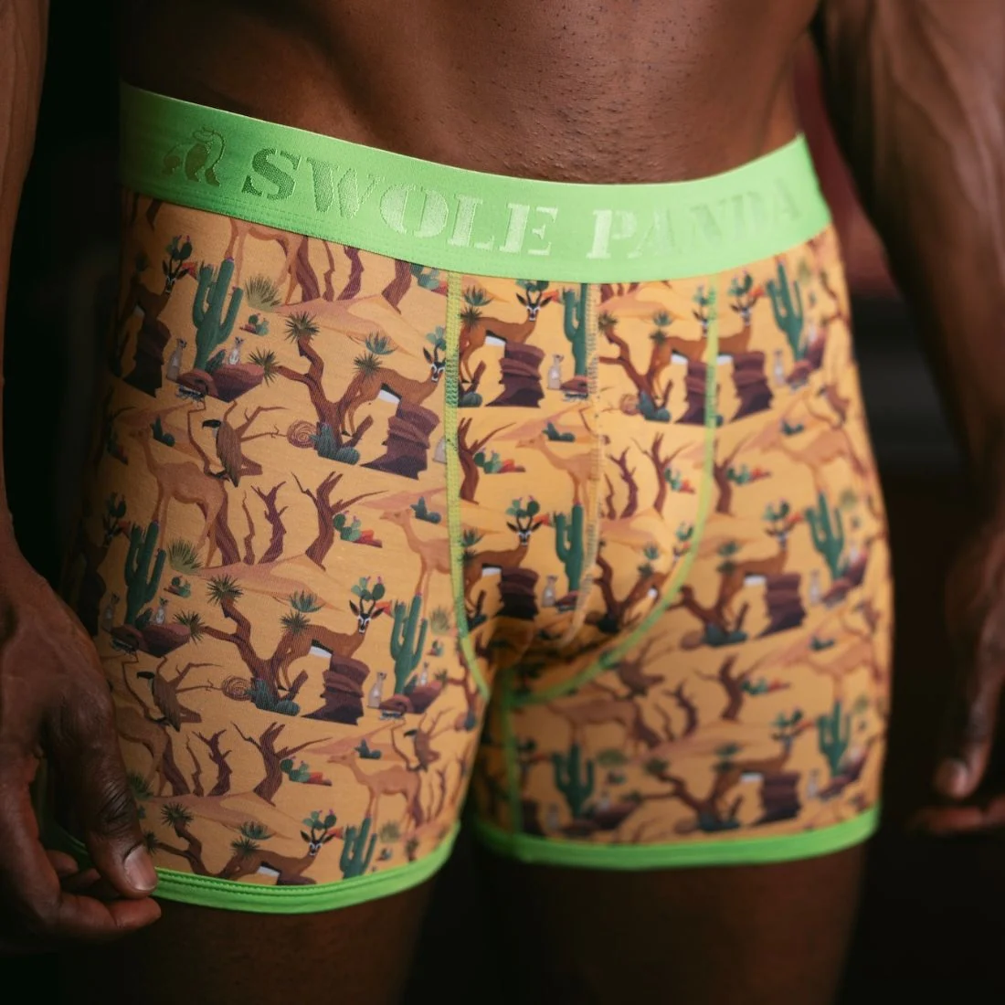 Savannah Bamboo Boxer Brief, Yellow - Image 3