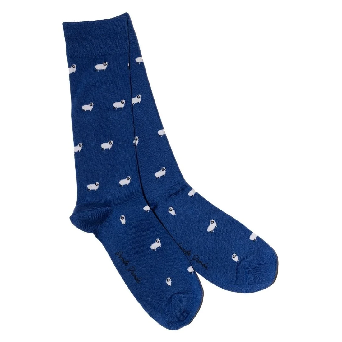 Sheep Bamboo Socks, Navy