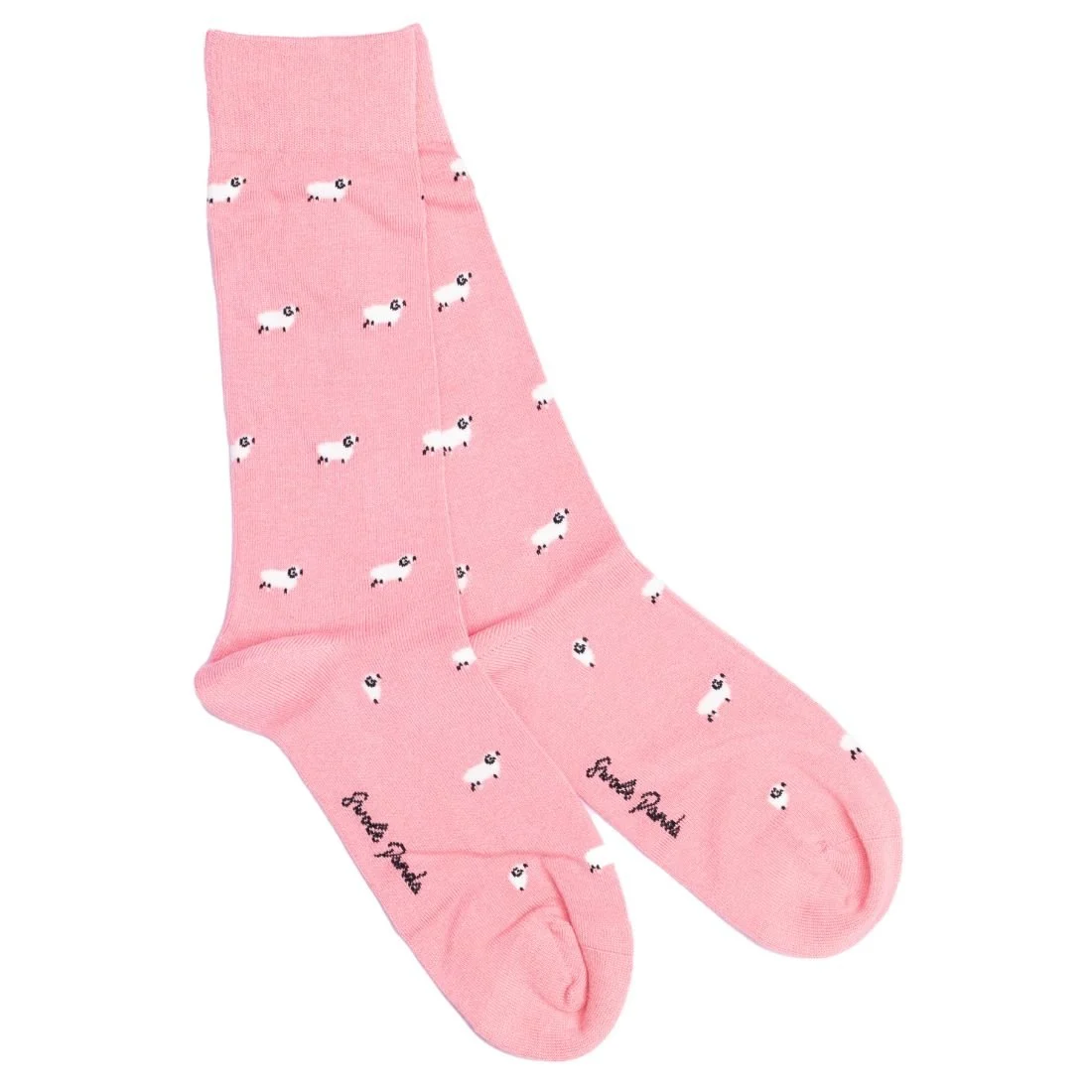 Sheep Bamboo Socks, Pink