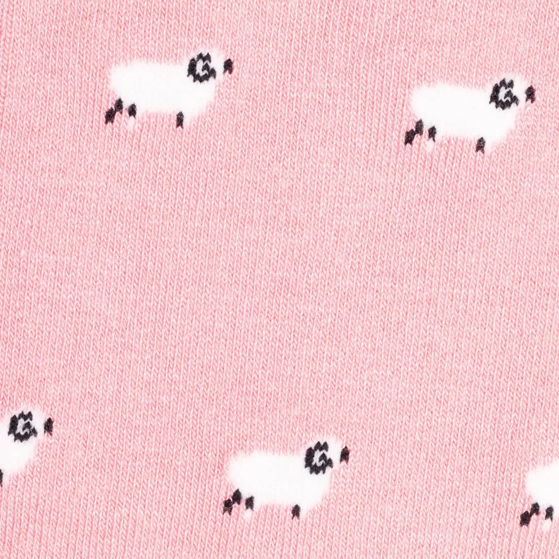 Sheep Bamboo Socks, Pink - Image 6