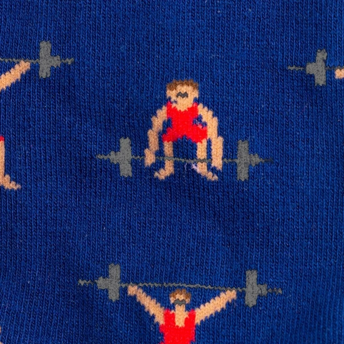 Weight Lifter Bamboo Socks, Blue - Image 4
