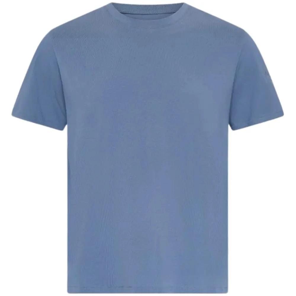 3-Pack Cotton Stretch Crew-Neck T-Shirts, Navy/Grey/Blue - Image 4