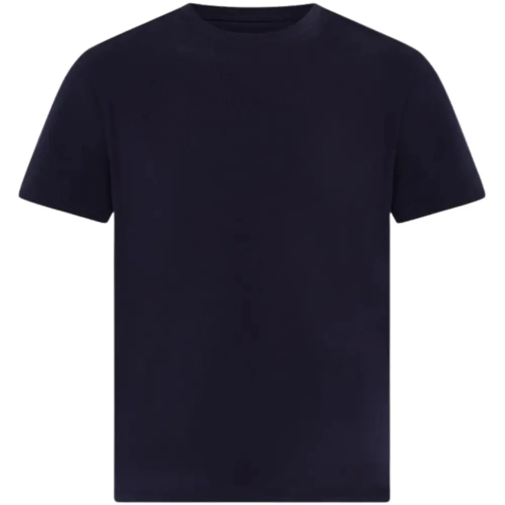 3-Pack Cotton Stretch Crew-Neck T-Shirts, Navy/Khaki/Black - Image 4