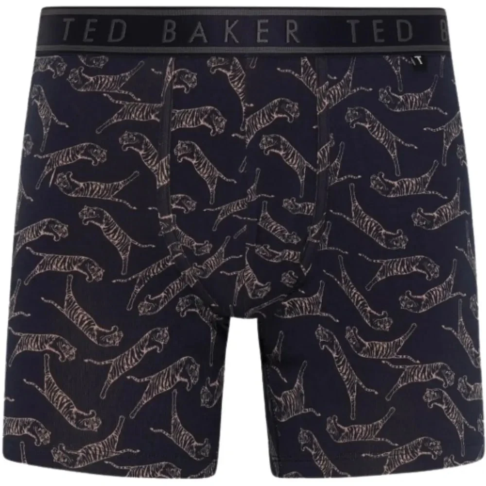 3-Pack Tigers Print Boxer Briefs, Denim/Navy - Image 2