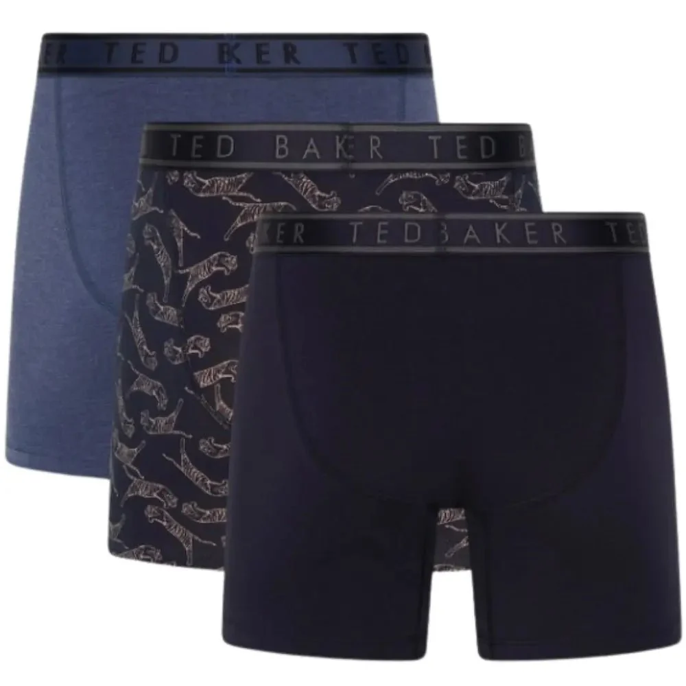 3-Pack Tigers Print Boxer Briefs, Denim/Navy - Image 6