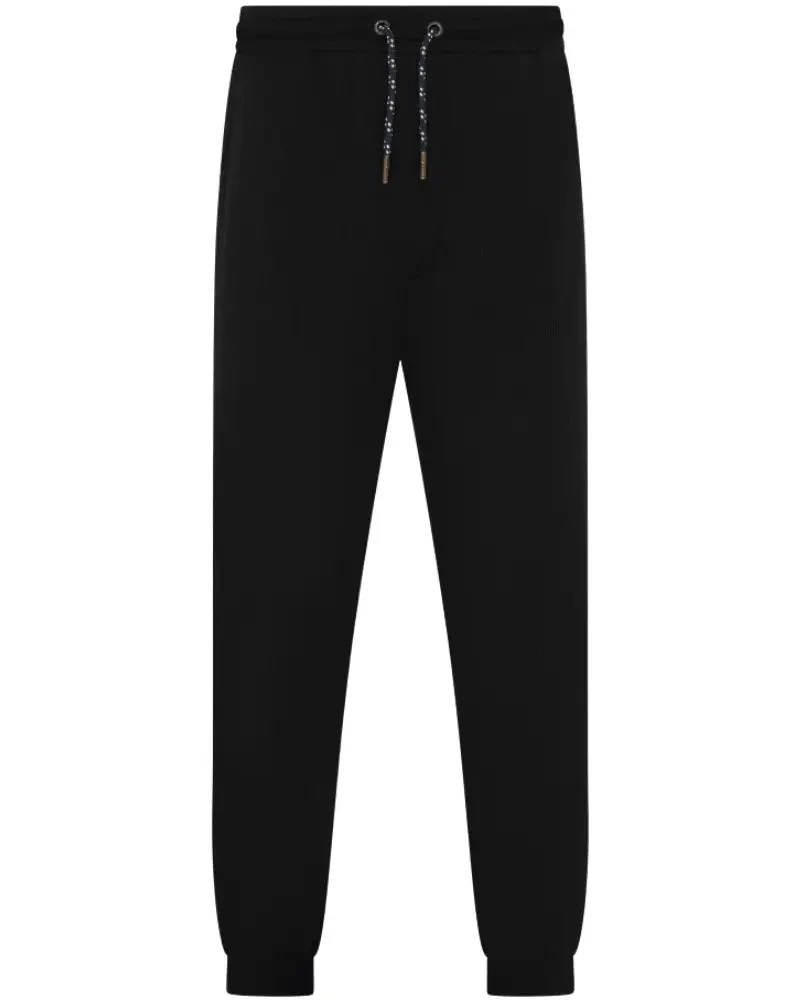 Waffle Long-Sleeve Top & Joggers Lounge Set, Black - Image 4