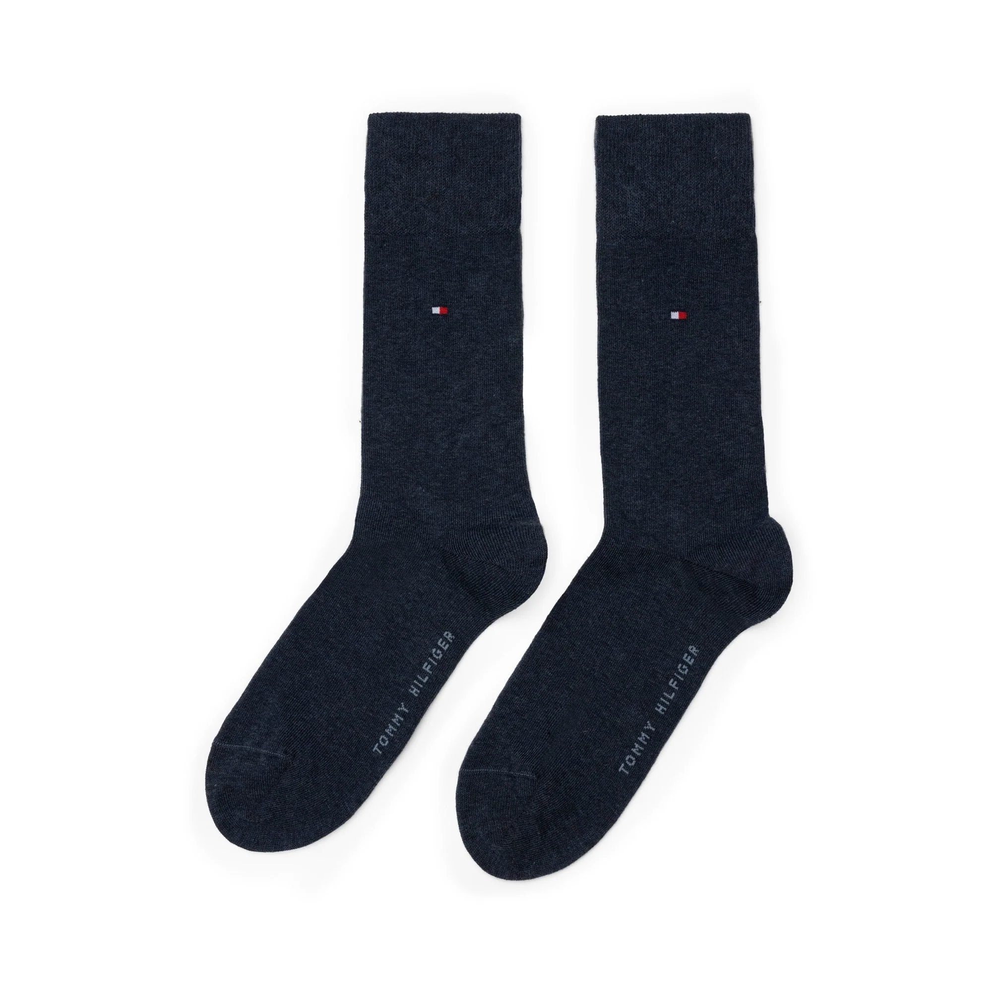 2-Pack Classic Embroidered Logo Socks, Jeans Blue - Image 3