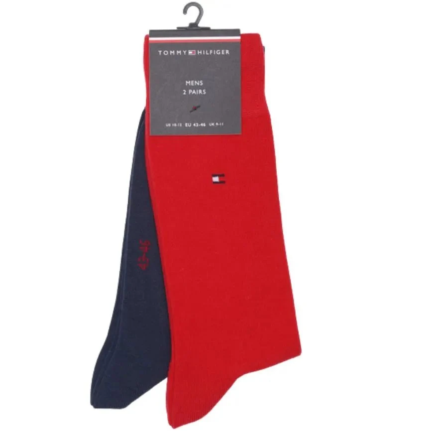 2-Pack Classic Embroidered Logo Socks, Tommy Original - Image 3