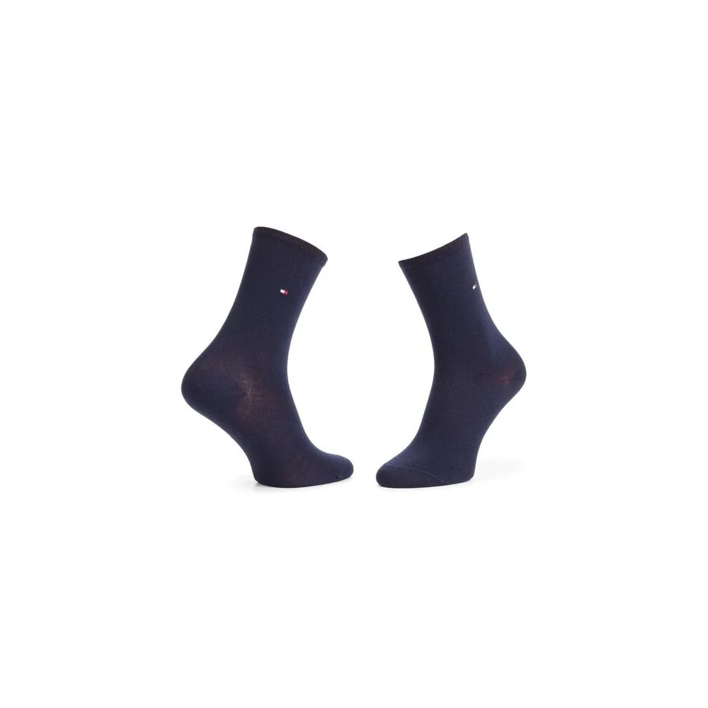 2-Pack Classic Embroidered Logo Women's Socks, Navy/Red - Image 5
