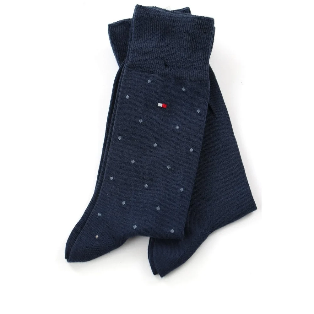 2-Pack Dots Pattern Socks, Navy - Image 3