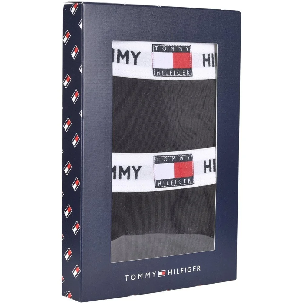 2-Pack Flag Logo Boys Boxer Trunks, Black - Image 3