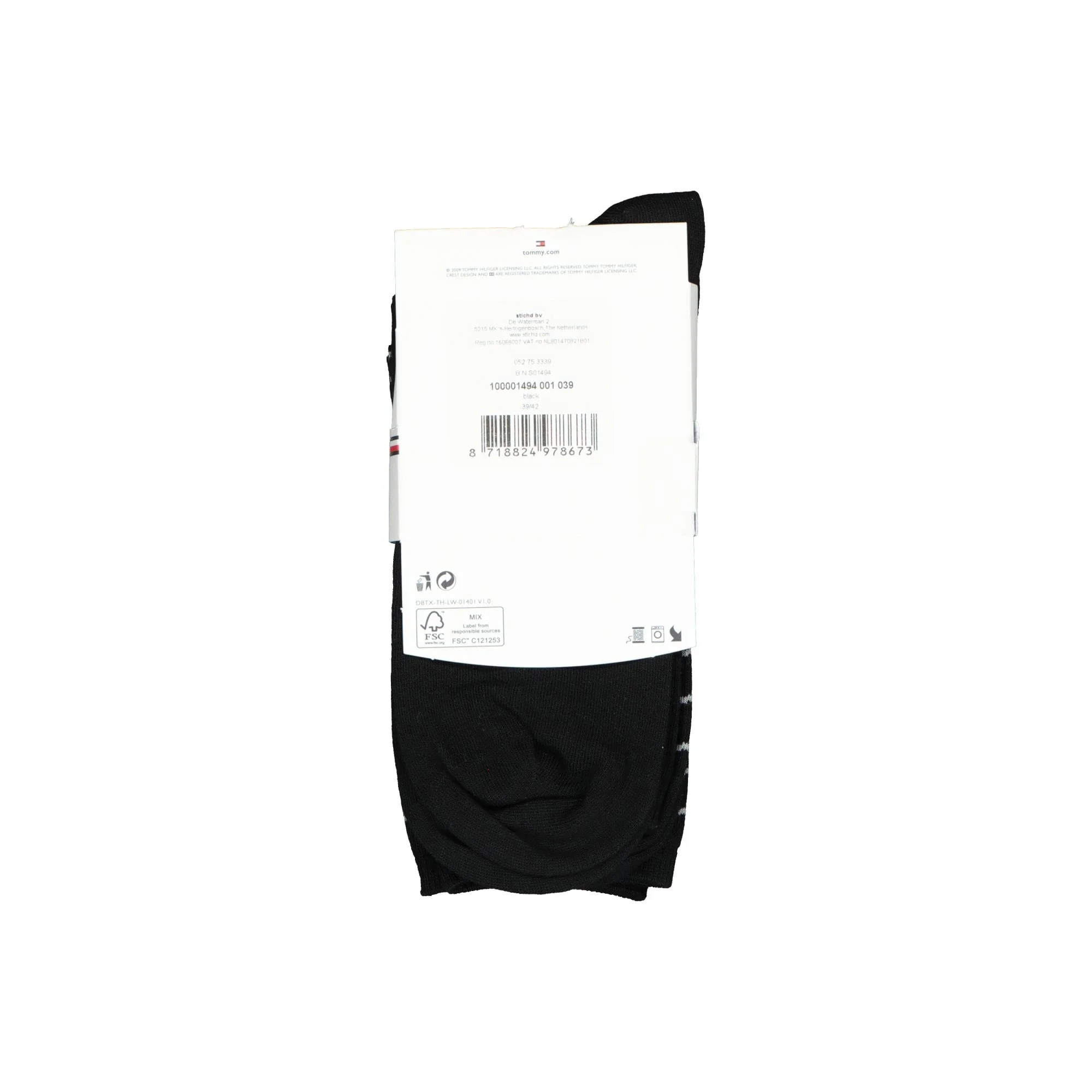 2-Pack Small Stripe Women's Socks, Black - Image 5