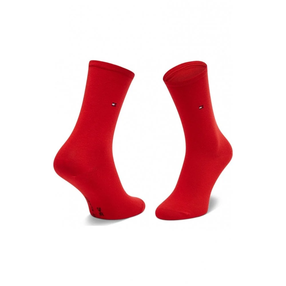 2-Pack Small Stripe Women's Socks, Red/Navy - Image 5