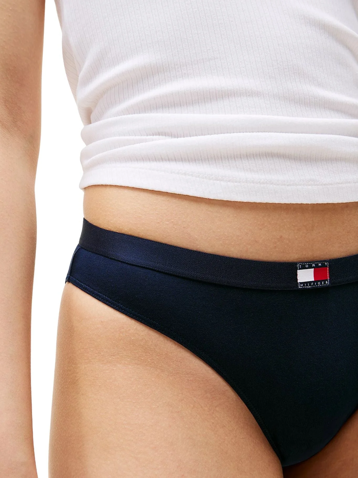 3-Pack Heritage Badge Bikini Briefs, Pink/Red/Navy - Image 3