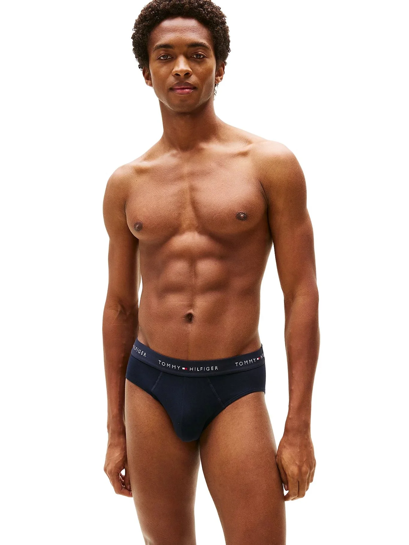 3-Pack Heritage Logo Briefs, Navy w/ red/white/navy - Image 3
