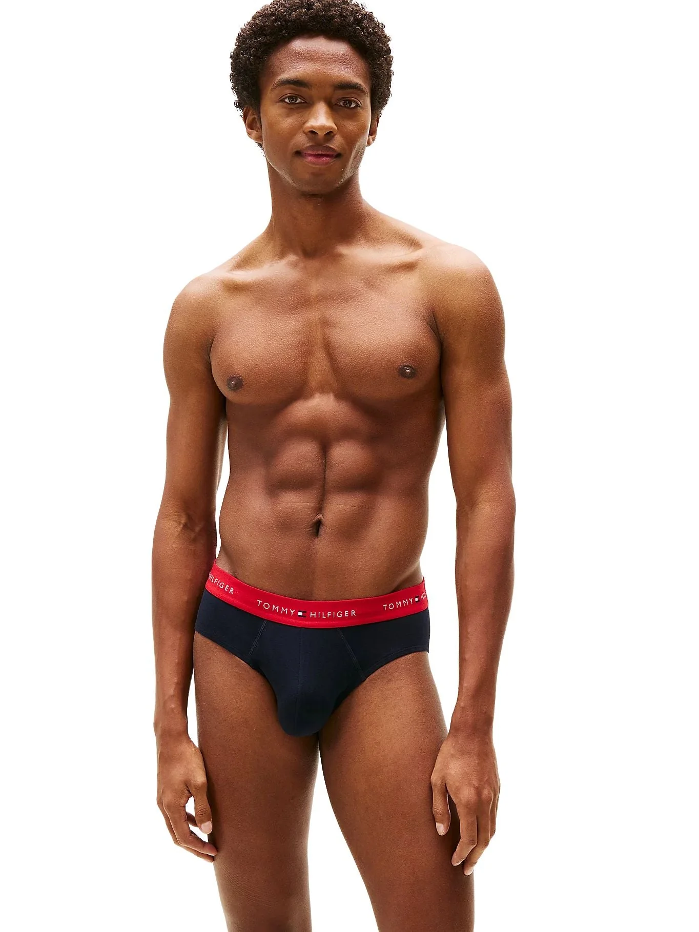 3-Pack Heritage Logo Briefs, Navy w/ red/white/navy - Image 5