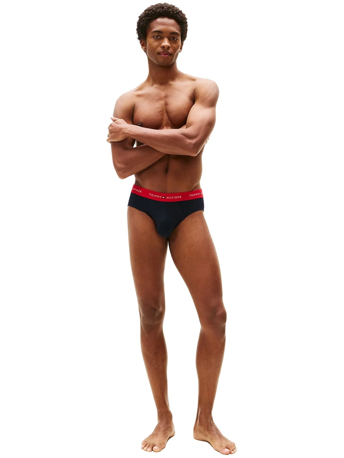 3-Pack Heritage Logo Briefs, Navy w/ red/white/navy - Image 7