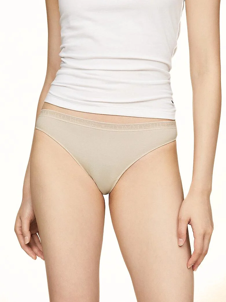 3-Pack Logo Lace Thongs, Black/White/Misty Blush - Image 6