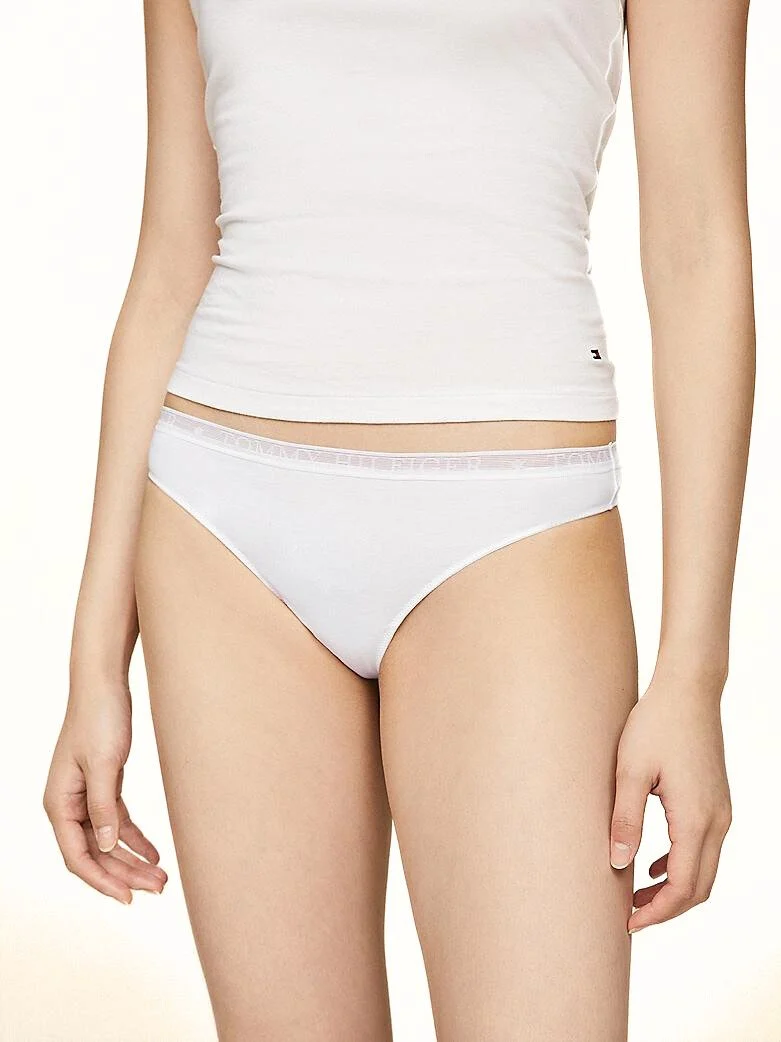 3-Pack Logo Lace Thongs, Black/White/Misty Blush - Image 7