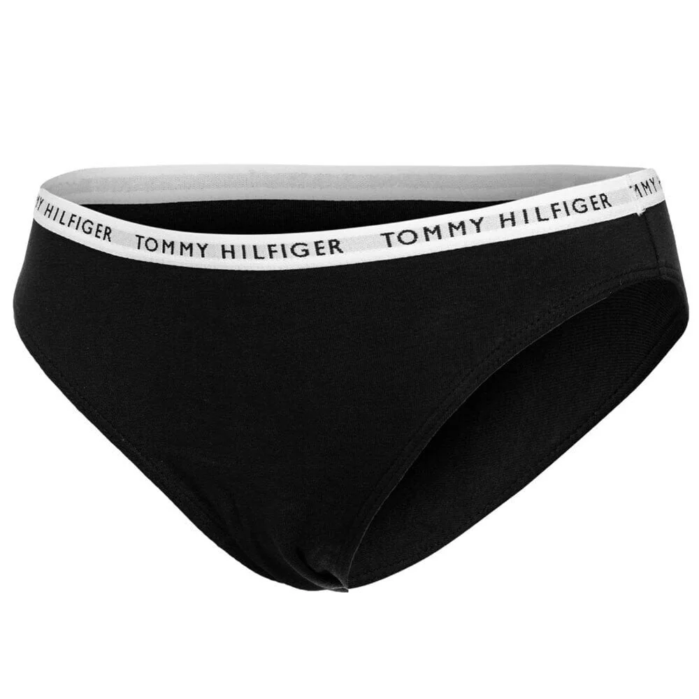 3-Pack Logo Waistband Bikini Briefs, Black - Image 3