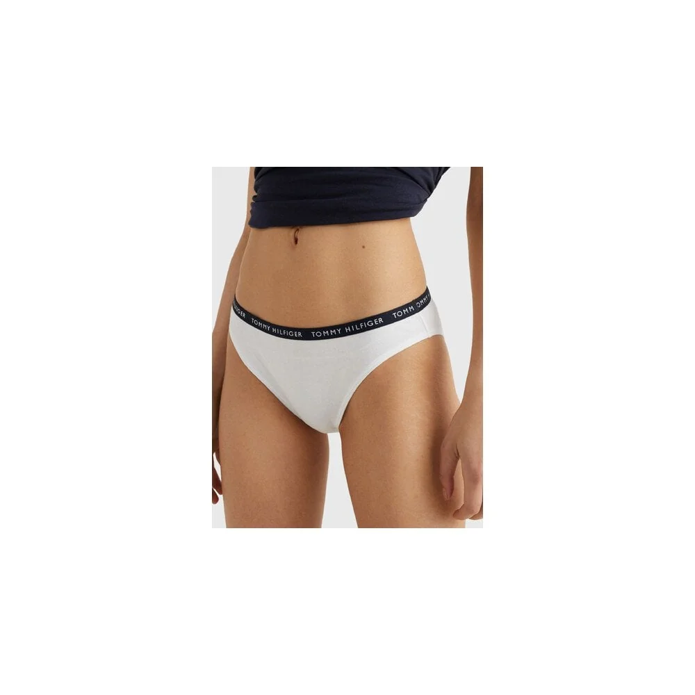 3-Pack Logo Waistband Bikini Briefs, Red/White/Navy - Image 10
