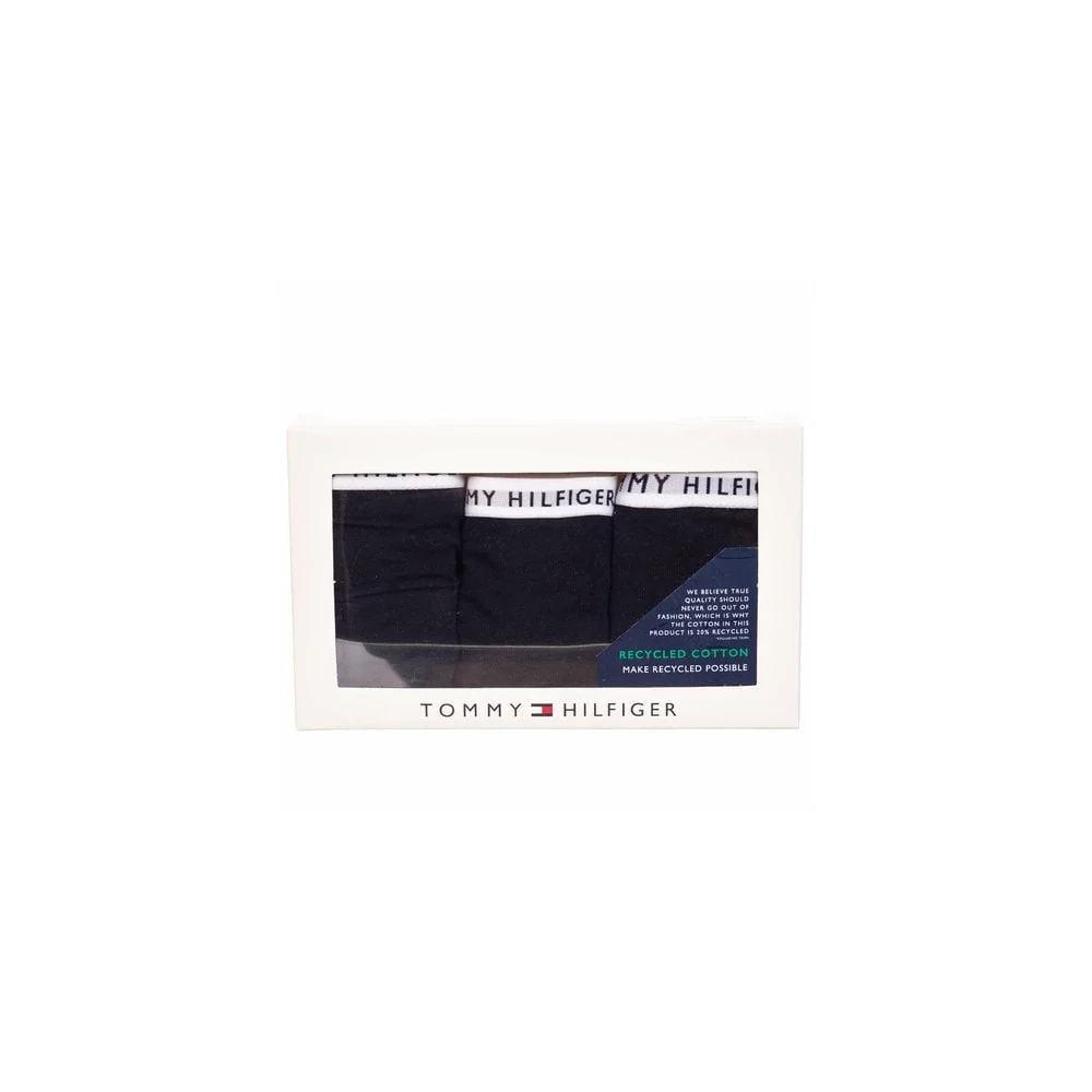 3-Pack Logo Waistband Thongs, Black - Image 4