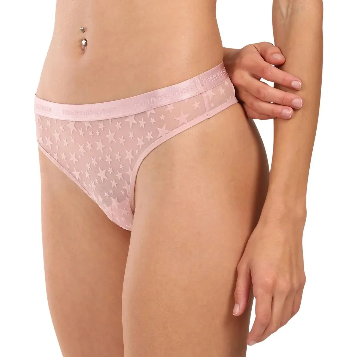 3-Pack Mesh Stars Thongs Gift Set, Navy/Pink/Red - Image 7