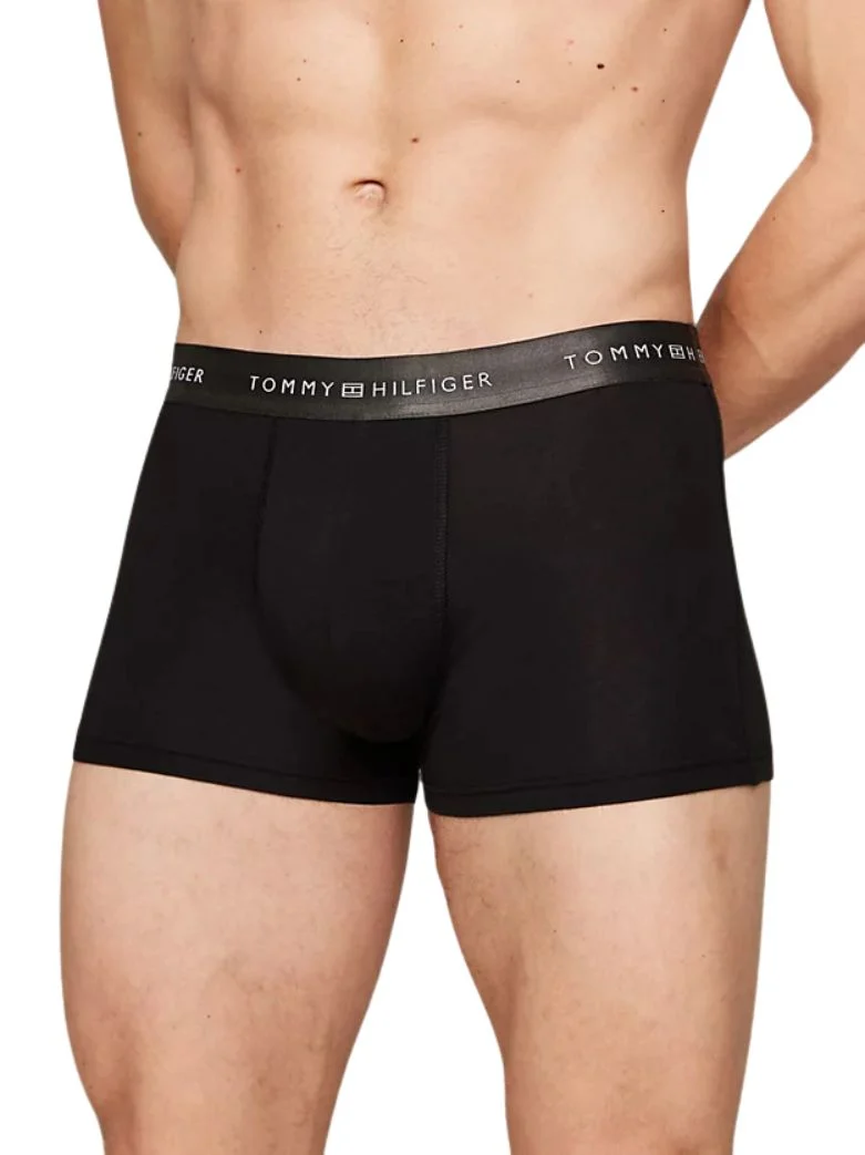 3-Pack Metallic Waistband Boxer Trunks Gift Set, Black - Image 6