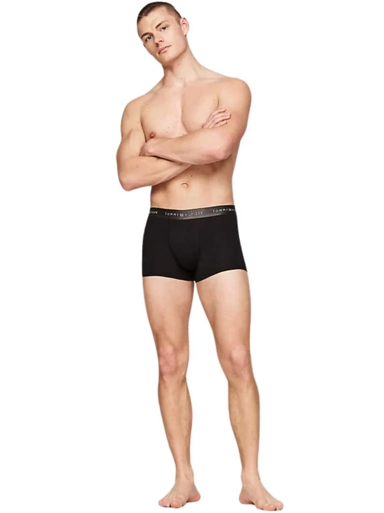 3-Pack Metallic Waistband Boxer Trunks Gift Set, Black - Image 8
