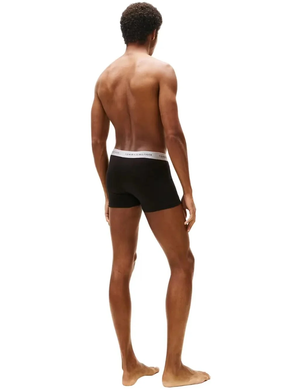 3-Pack Metallic Waistband Boxer Trunks Gift Set, Black w/ green/rouge/silver - Image 7