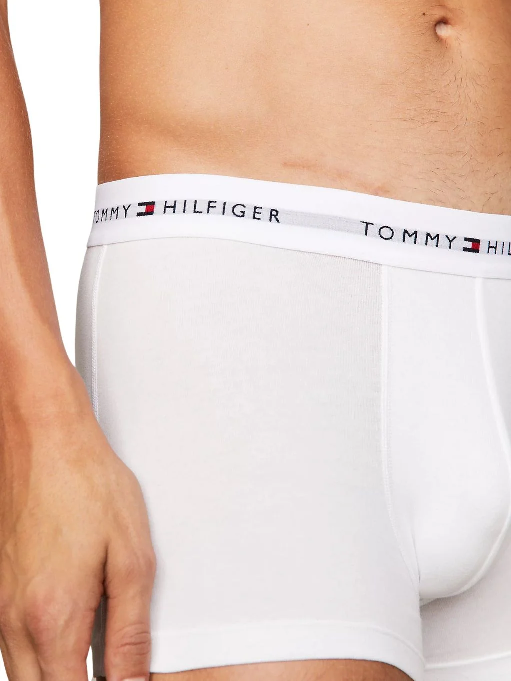3-Pack Premium Essential Boxer Trunks, Black/White/Grey - Image 2