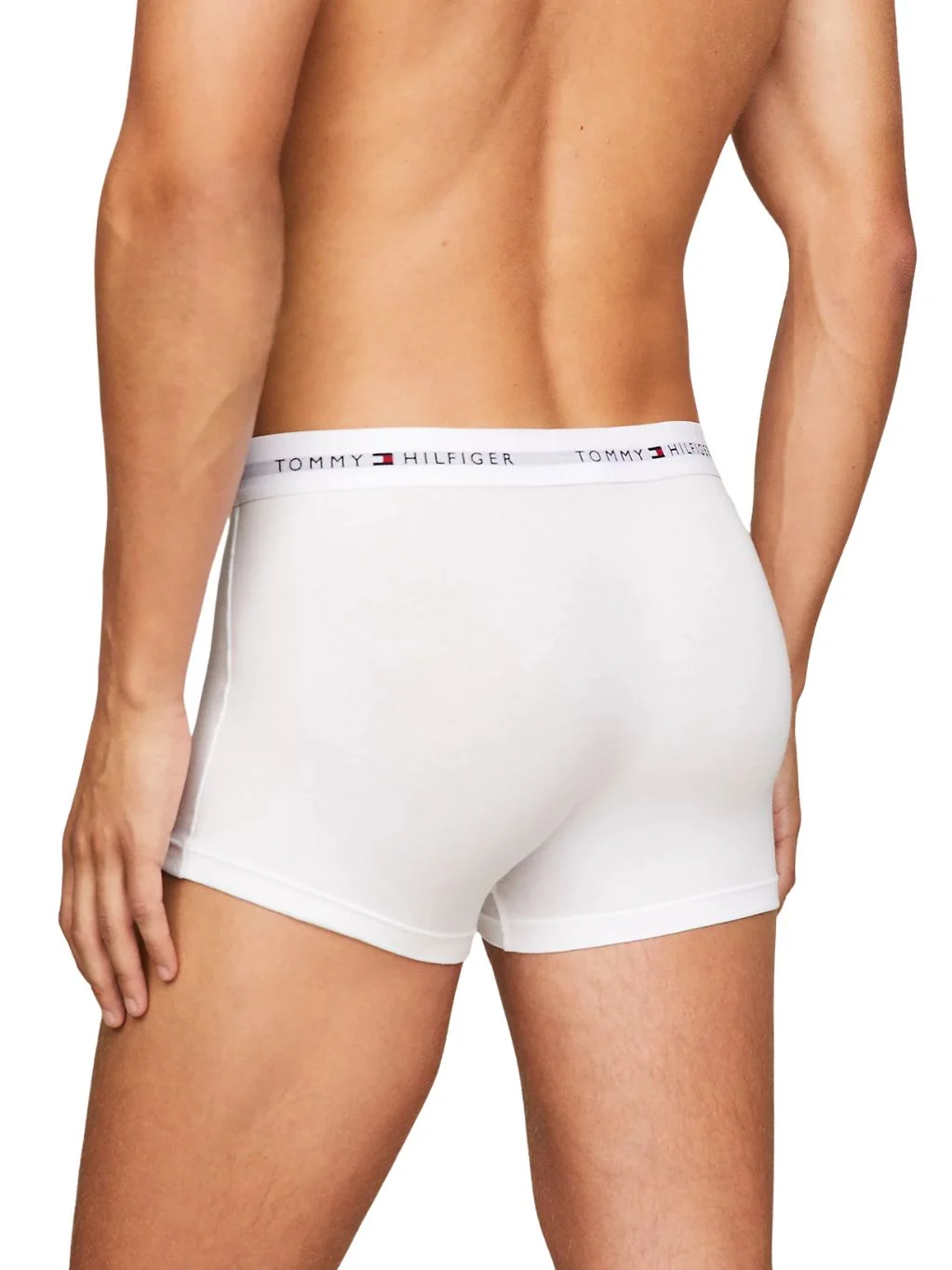 3-Pack Premium Essential Boxer Trunks, Black/White/Grey - Image 3