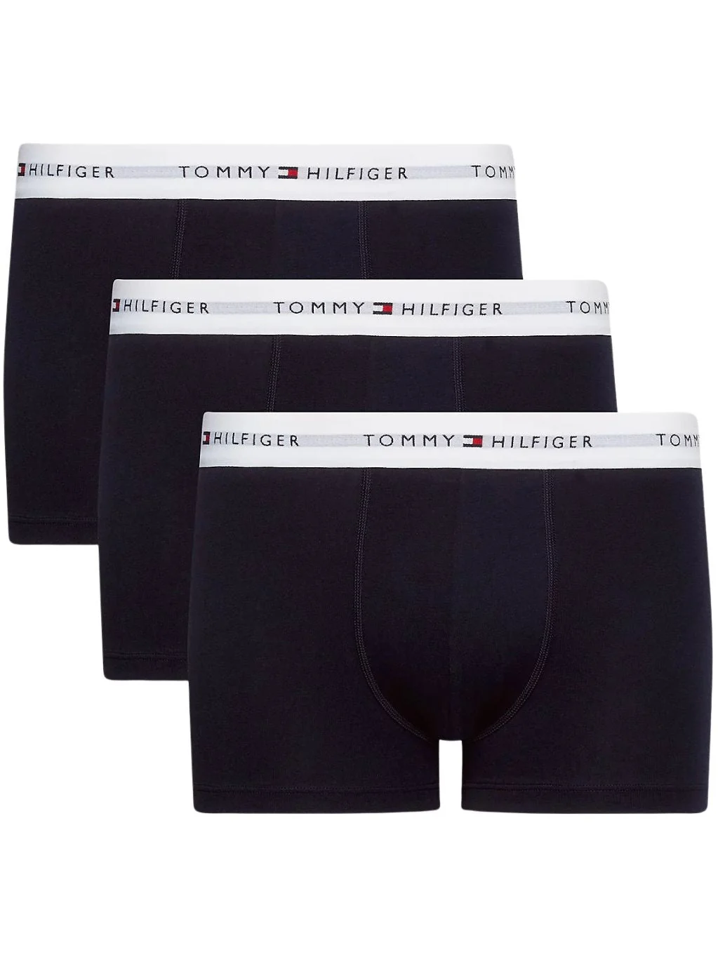 3-Pack Premium Essential Boxer Trunks, Navy