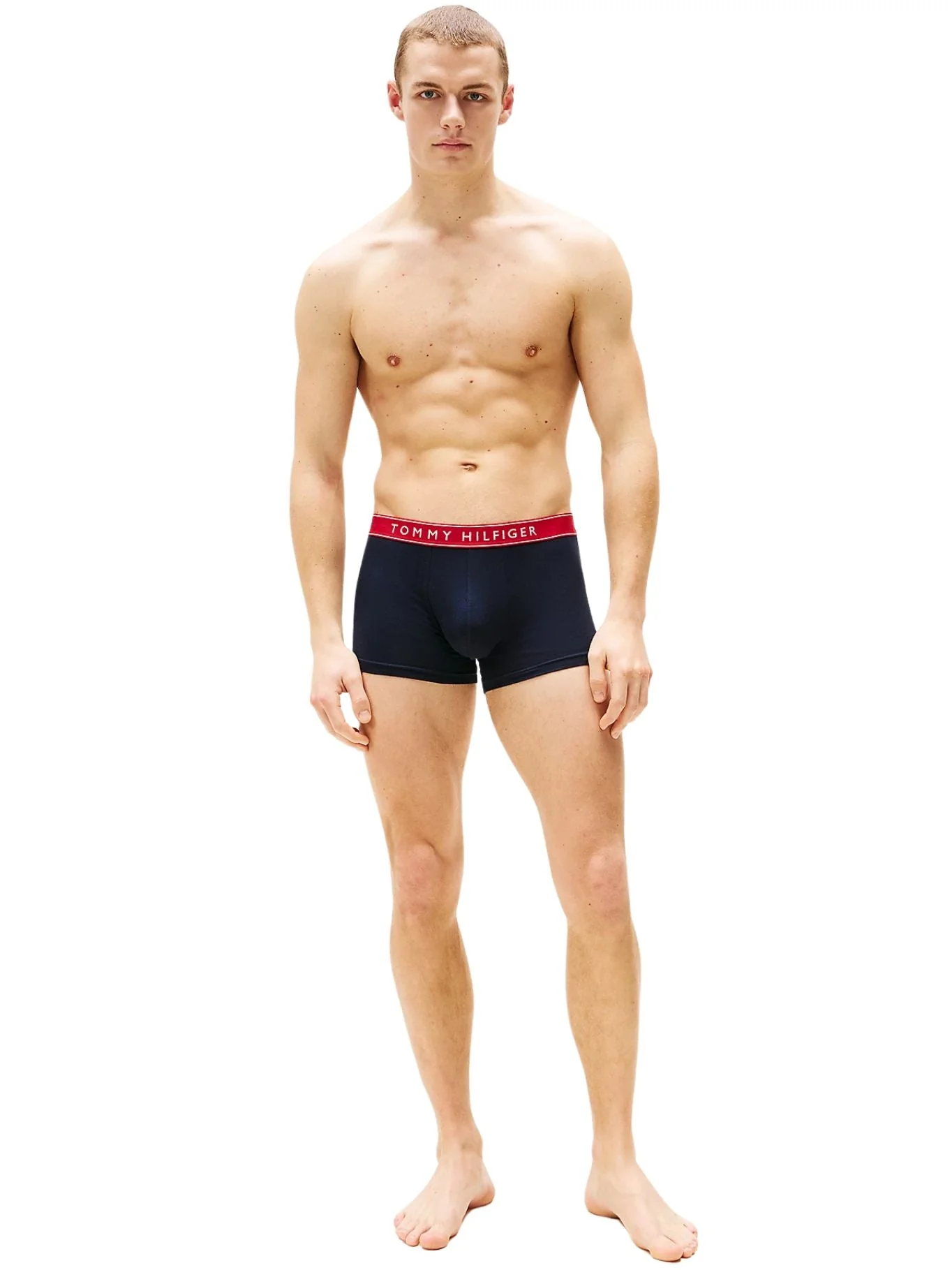 3-Pack Retro Logo Boxer Trunks, Navy w/ red/white/navy - Image 7