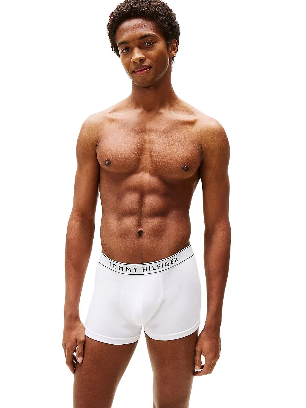 3-Pack Retro Logo Boxer Trunks, Red/White/Navy - Image 3