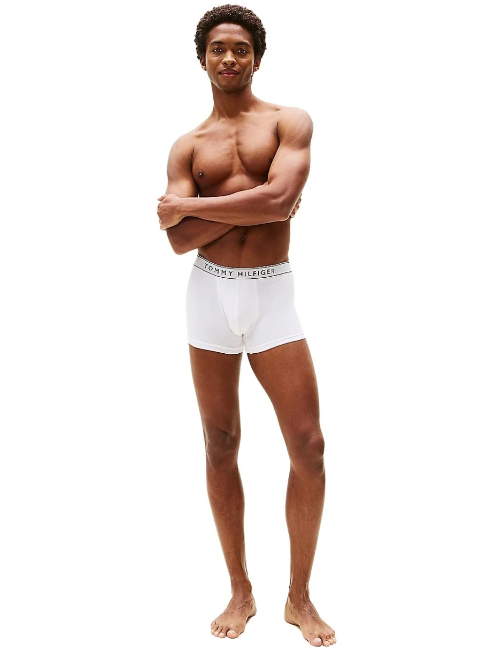 3-Pack Retro Logo Boxer Trunks, Red/White/Navy - Image 7