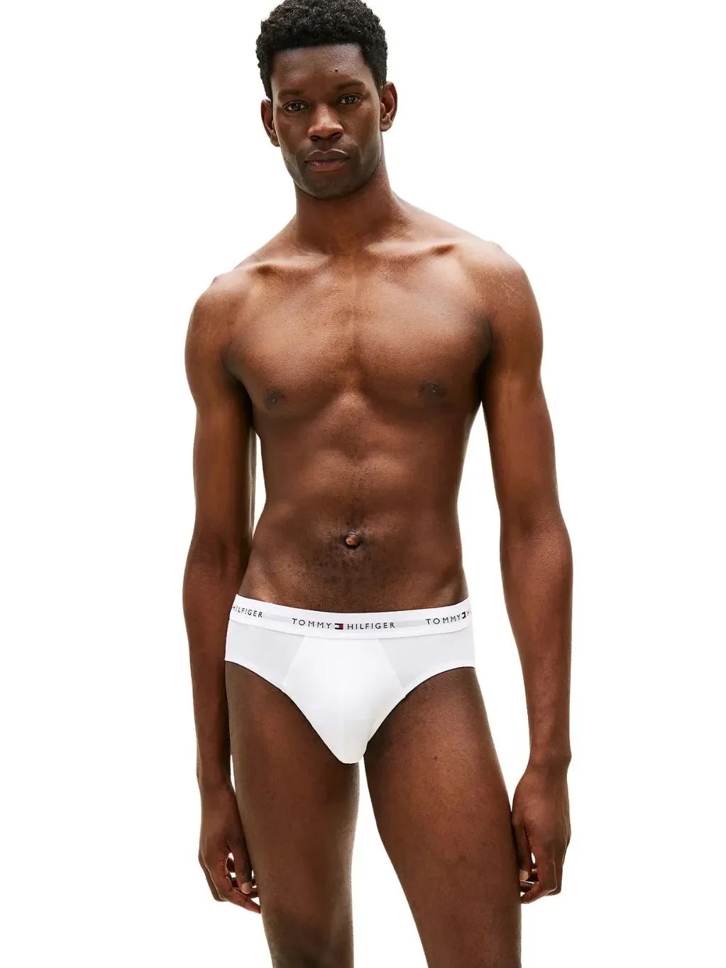 3-Pack Signature Cotton Briefs, Red/White/Navy - Image 3