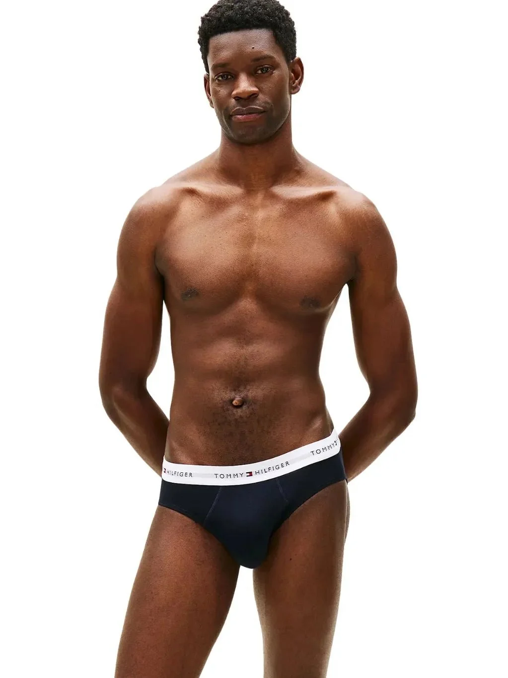 3-Pack Signature Cotton Briefs, Red/White/Navy - Image 4