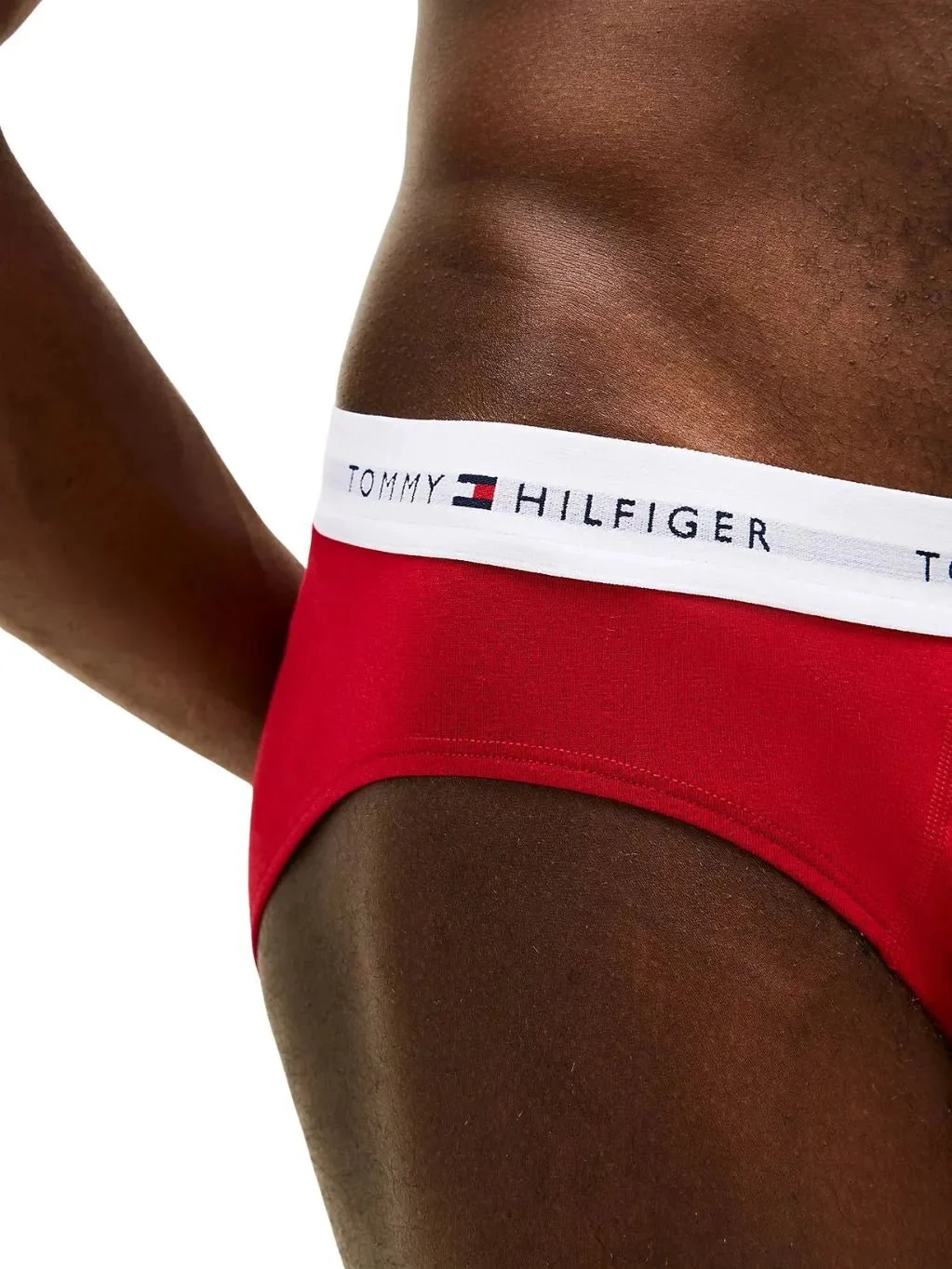 3-Pack Signature Cotton Briefs, Red/White/Navy - Image 5
