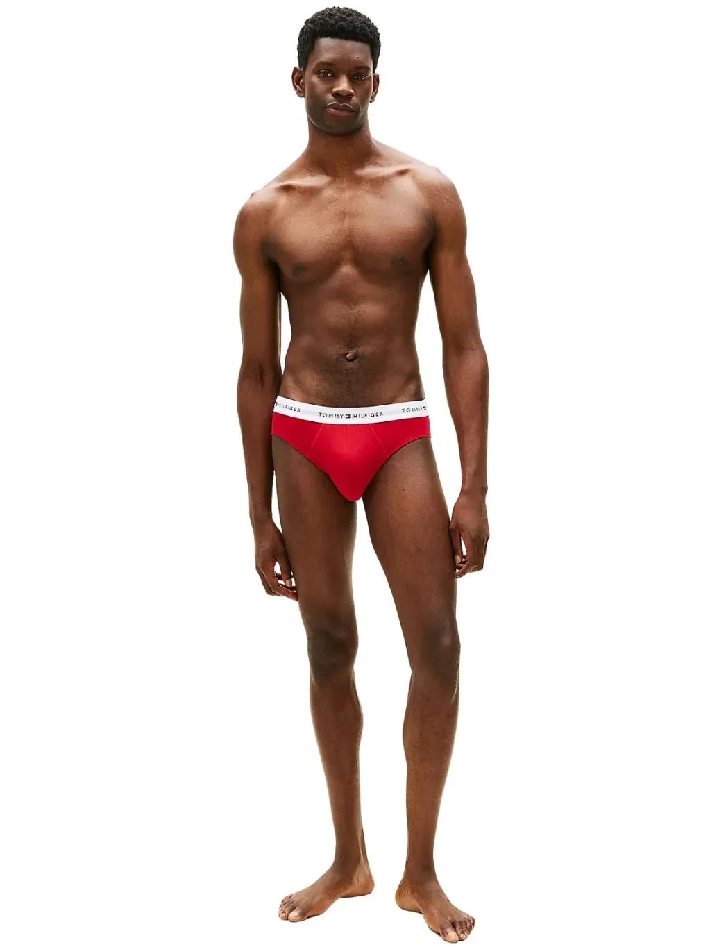 3-Pack Signature Cotton Briefs, Red/White/Navy - Image 7