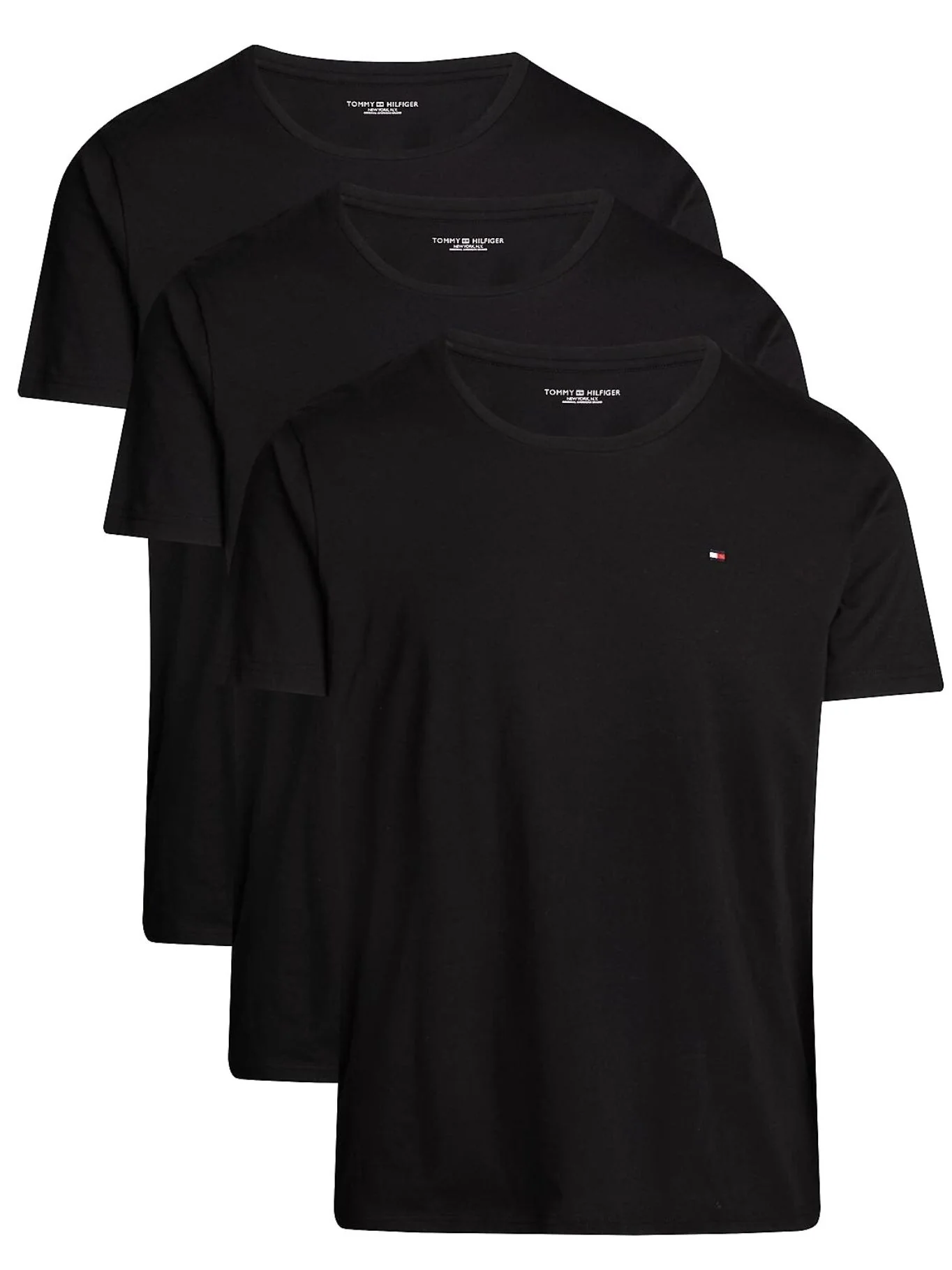 3-Pack Signature Lounge T-Shirts, Black