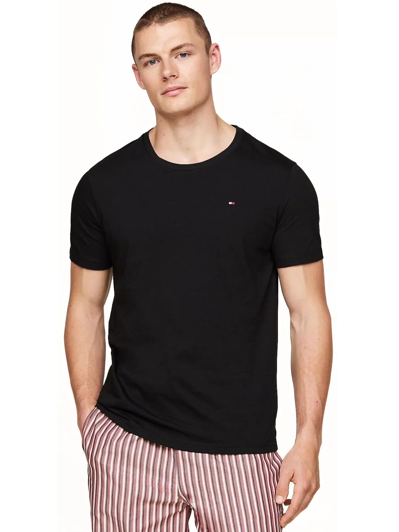 3-Pack Signature Lounge T-Shirts, Black - Image 2
