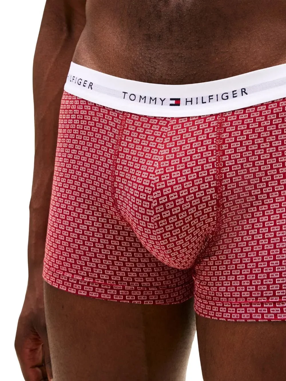 3-Pack Signature Cotton Flag DNA Print Boxer Trunks, Red/Green/Blue - Image 2