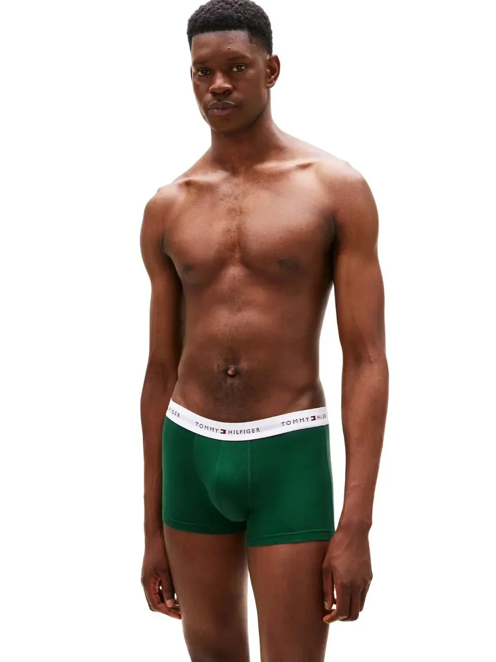 3-Pack Signature Cotton Flag DNA Print Boxer Trunks, Red/Green/Blue - Image 4